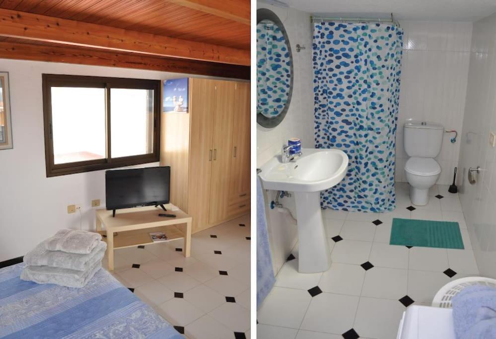 Los Cisnes Encantadora Casa Con Jardin Y Estudio Vista Al Mar El Medano  Bagian luar foto